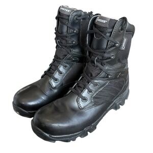 Bates Womens GX-8 Side-Zip GoreTex Work Boot E02788 Black Size 8